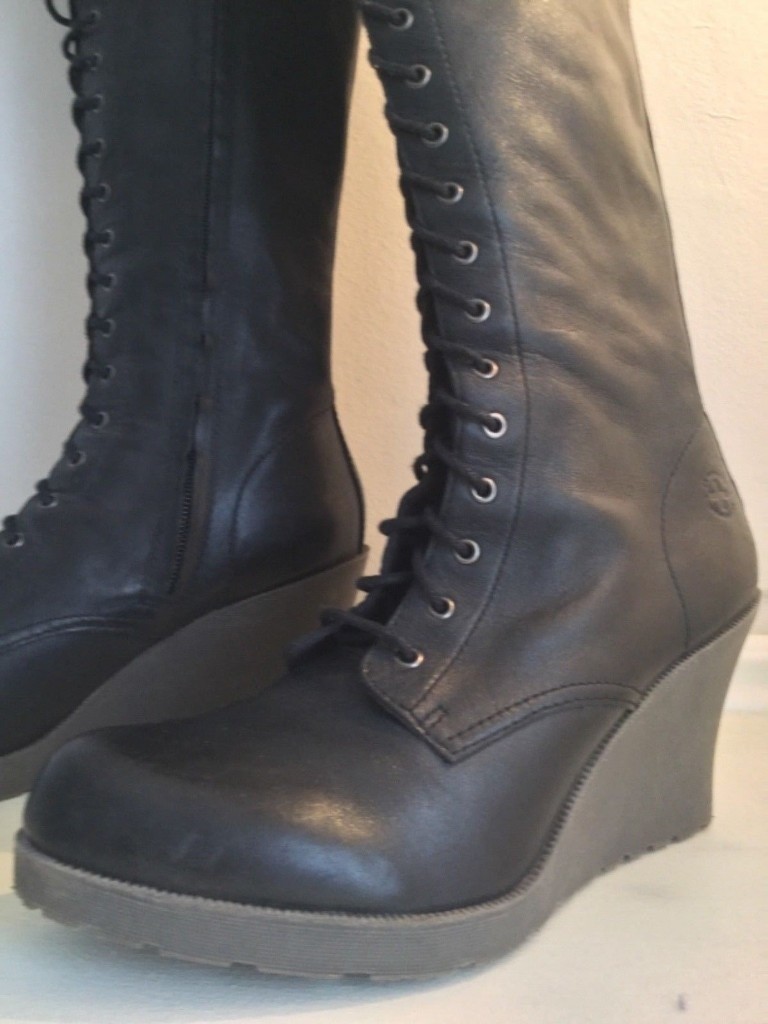 dr martens knee high lace up boots